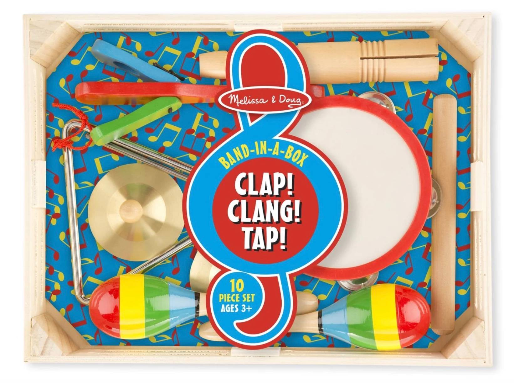Colorful children’s musical toy set from the pharmacy gift shop